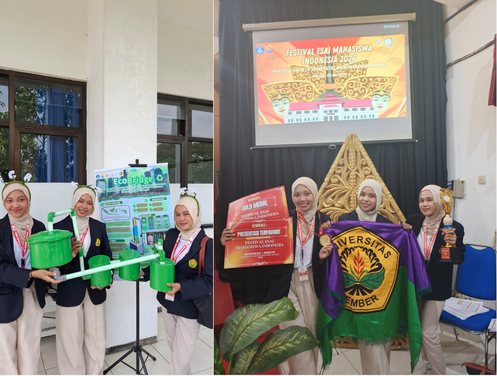 ECOBRIDGE DI PANGGUNG NASIONAL: TIGA MAHASISWA FKIP UNIVERSITAS JEMBER TAWARKAN SOLUSI PIROLISIS UNTUK KRISIS SAMPAH PLASTIK INDONESIA