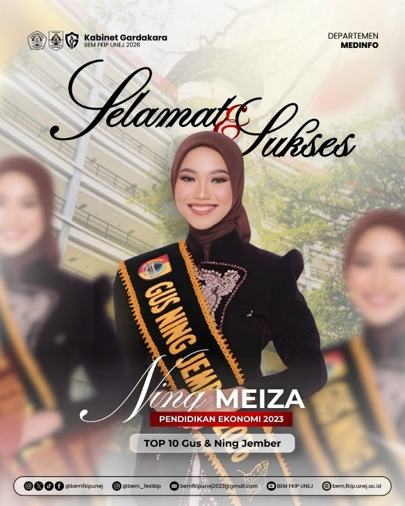Meiza Harumkan Nama FKIP UNEJ, Masuk Top 10 Gus & Ning Jember 2026
