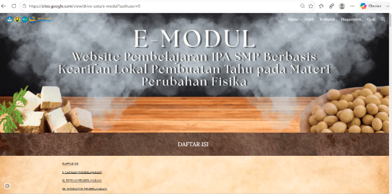 Literasi Sains Berbasis Tahu, Inovasi Tim FKIP Unej