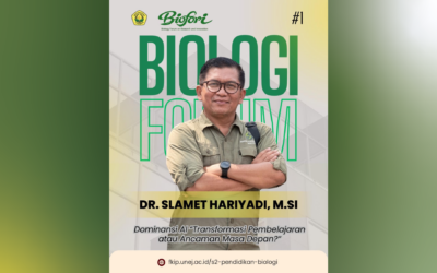 PERKUAT TRADISI ILMIAH GLOBAL S2 PENDIDIKAN BIOLOGI FKIP UNIVERSITAS JEMBER RUTIN GELAR BIOFORI HINGGA HADIRKAN PRAKTISI AMERIKA SERIKAT