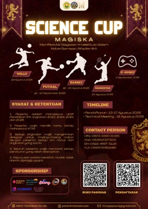 Science Cup Magiska, HMP IPA ASE Hadirkan Ruang Sportivitas dan Kebersamaan Mahasiswa