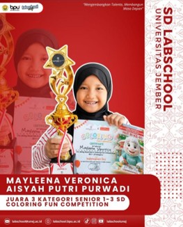 Mayleena Veronica Raih Juara 3 Coloring Fun Competition, Asah Bakat Mewarnai Sejak Dini