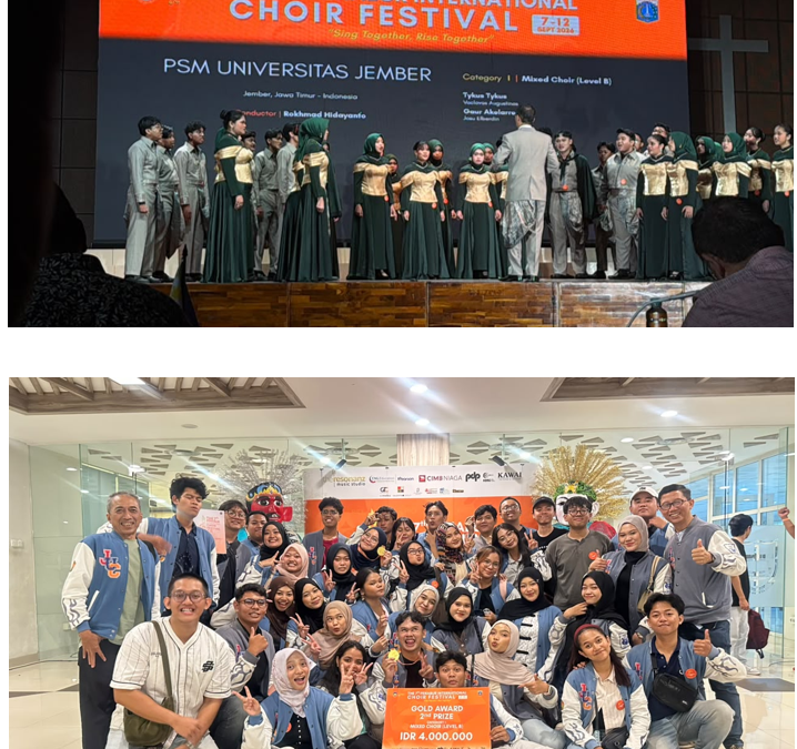 Kiprah Mahasiswa Pendidikan Matematika FKIP UNEJ Bersinar di The 7th Penabur International Choir Festival