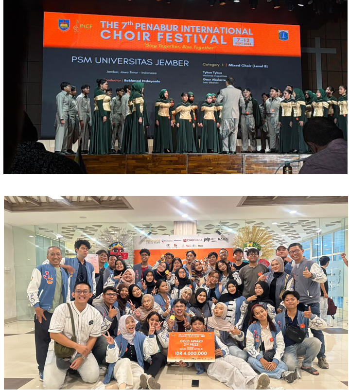 Kiprah Mahasiswa Pendidikan Matematika FKIP UNEJ Bersinar di The 7th Penabur International Choir Festival