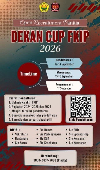 Open Recruitment Panitia Dekan Cup FKIP 2026