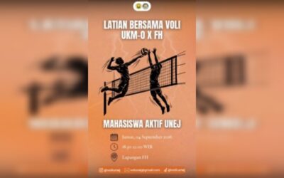 UKM-O Zeus X FH Gelar Latihan Bersama Bola Voli