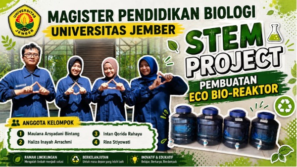 Mahasiswa Universitas Jember Kenalkan Eco-Bioreactor Sederhana